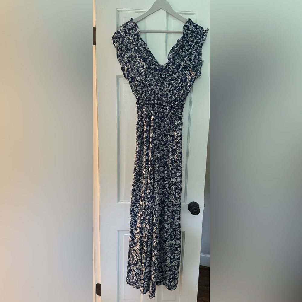 Max Studio V-Neck Jumpsuit